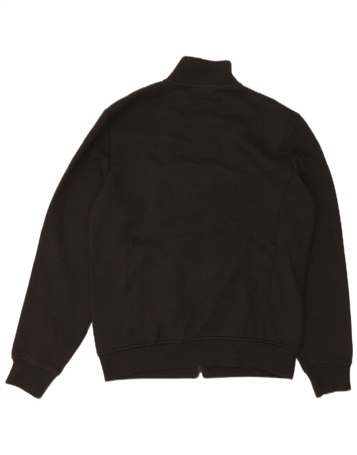 Lacoste Mens Regular Fit Tracksuit Top Jacket Tamanho 4 Médio Algodão Preto