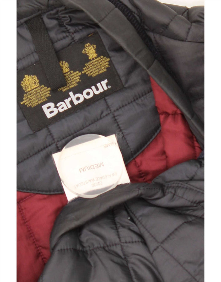 Colete acolchoado masculino Barbour UK 38 poliamida azul marinho médio