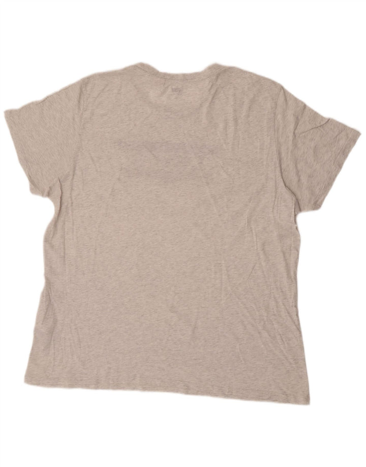 Camiseta gráfica masculina Levi's 2XL algodão manchado cinza