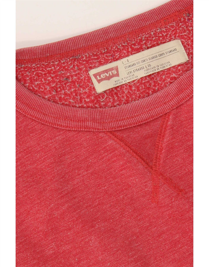 Moletom masculino Levi's Standard Fit grande vermelho