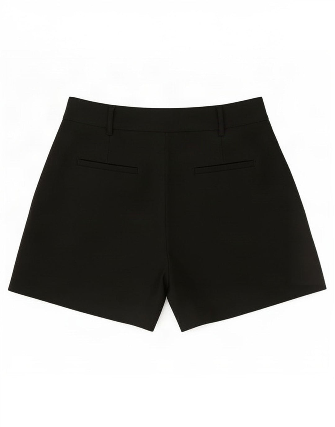 Zara Womens Pegged Chino Shorts Médio W28 Preto
