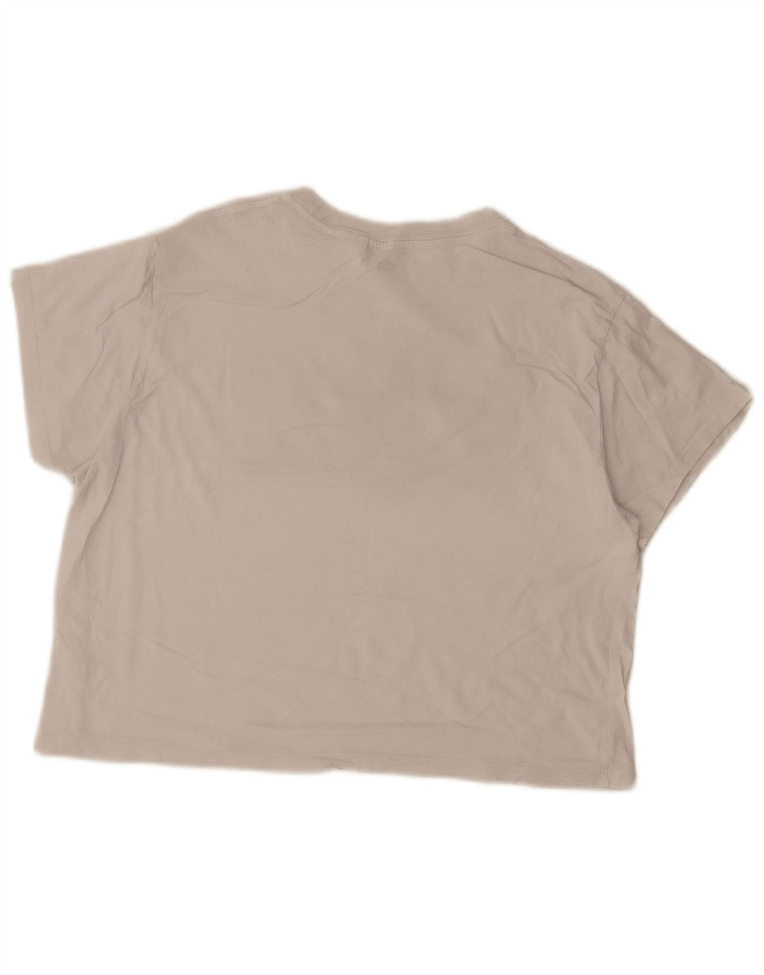 Camiseta feminina Levi's Crop Oversized Graphic UK 10 pequena branca