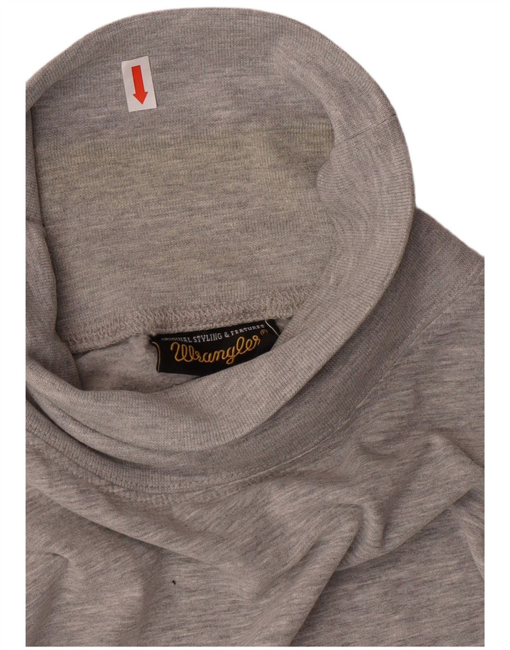 WRANGLER Top masculino de manga comprida grande algodão cinza