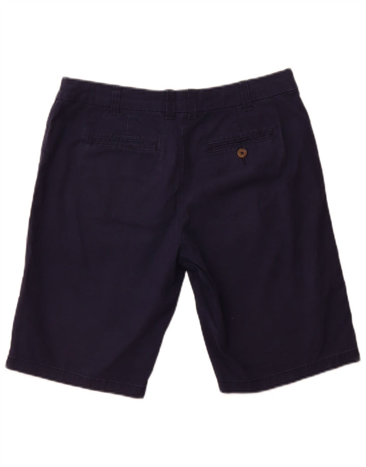 Shorts Chino feminino JOULES Reino Unido 10 pequeno W30 algodão azul marinho