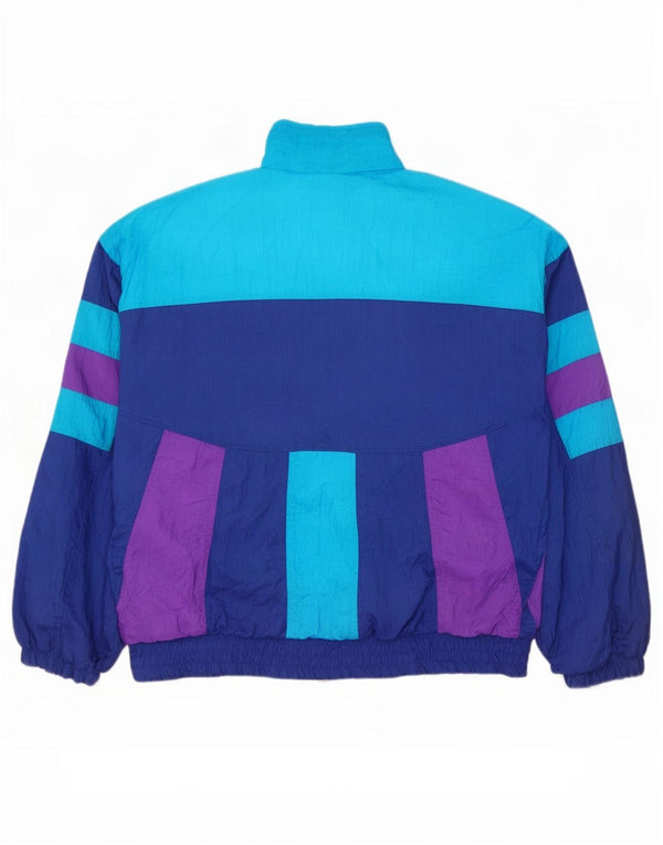 Erima Mens Tracksuit Top Jacket Medium Blue Colourblock