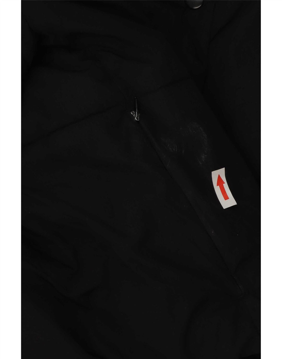Jaqueta acolchoada superdimensionada feminina Zara UK 10 poliéster preto pequeno