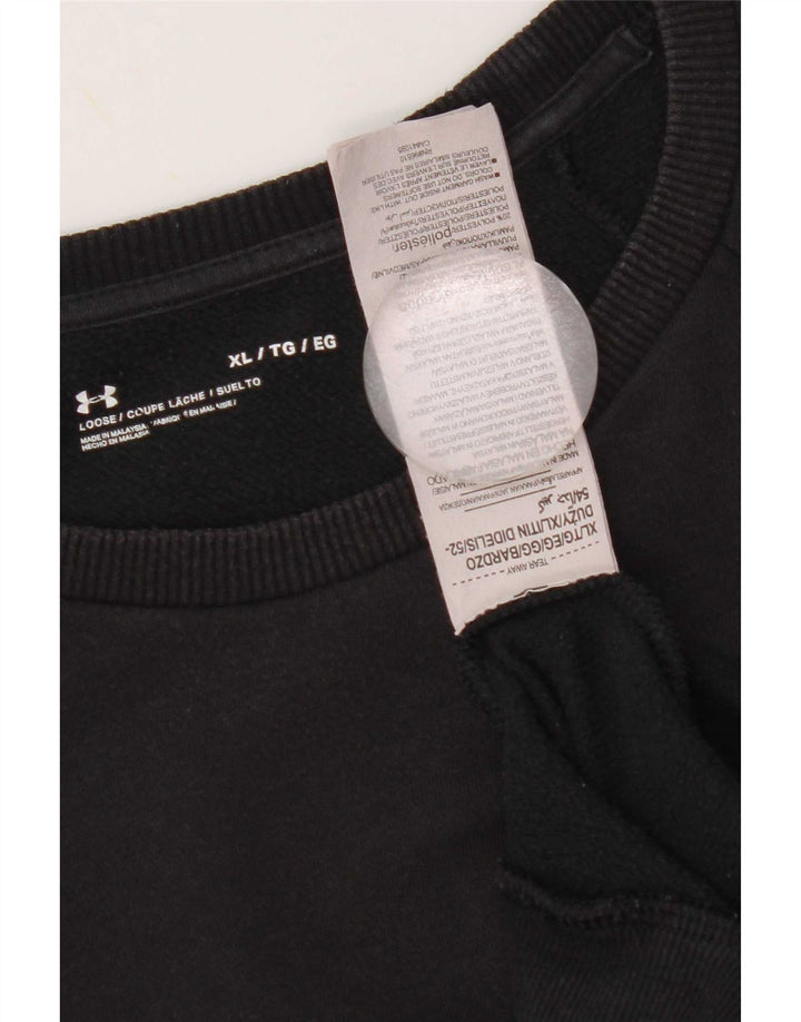 Under Armour Mens Moletom Jumper XL Algodão Preto