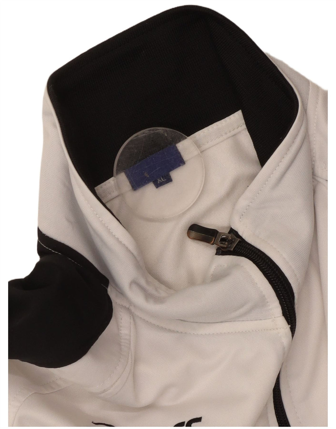 Jaqueta Asics Feminina Graphic Tracksuit UK 18 XL Branco Colorblock