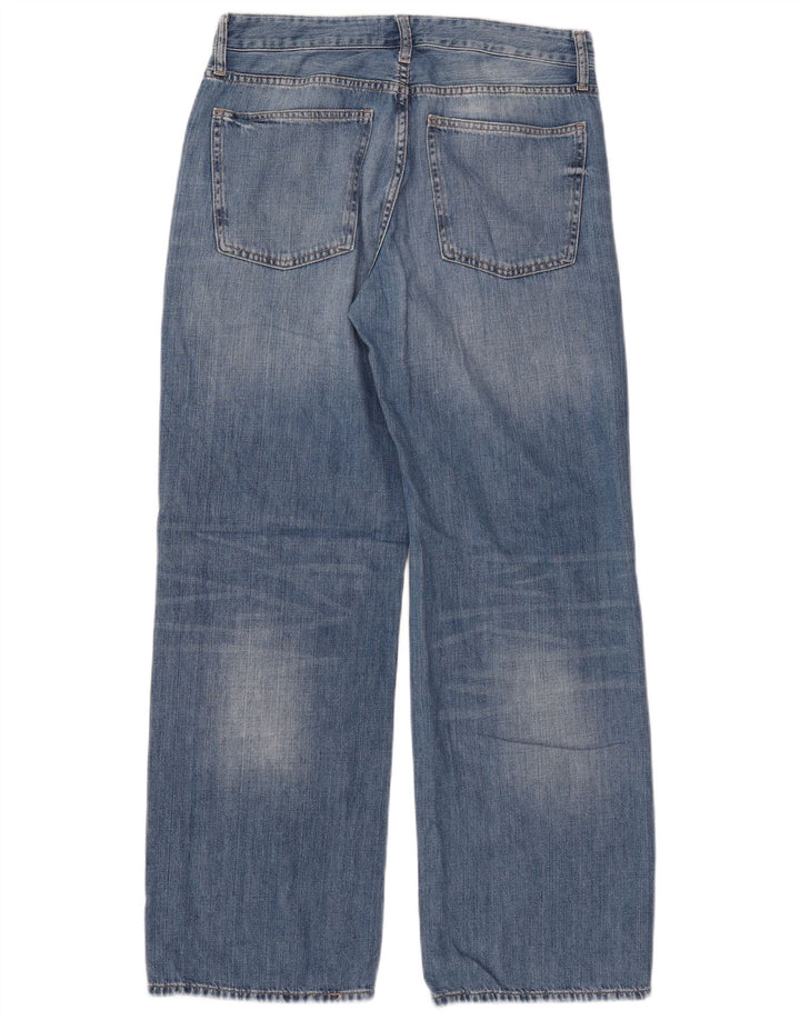 Calça Jeans Solta Feminina Zara EU 40 Médio W30 L31 Azul