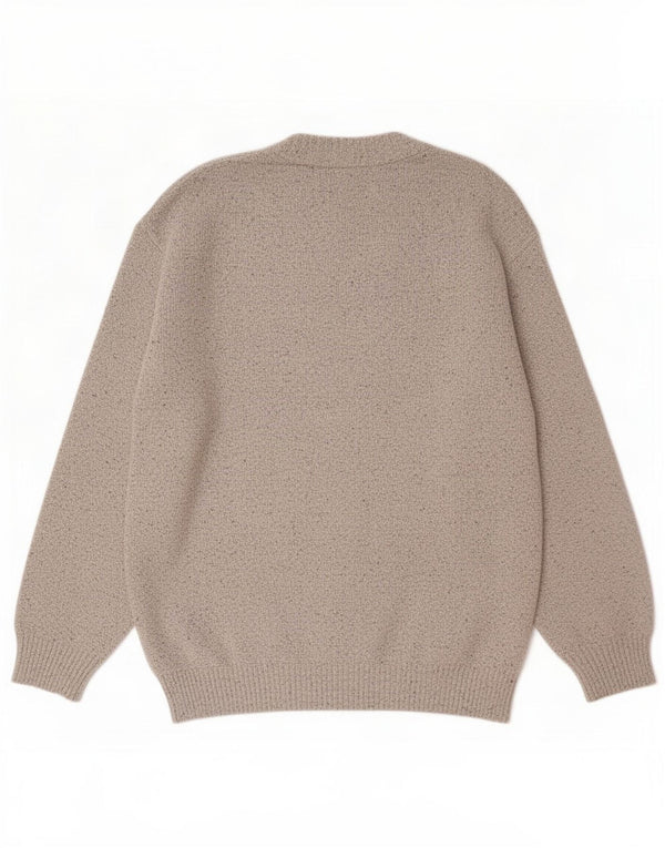 New Fast Mens Cardigan Sweater Grande Algodão Cinza
