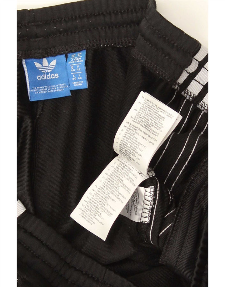 Calça de treino feminina Adidas UK 14 grande poliéster preto