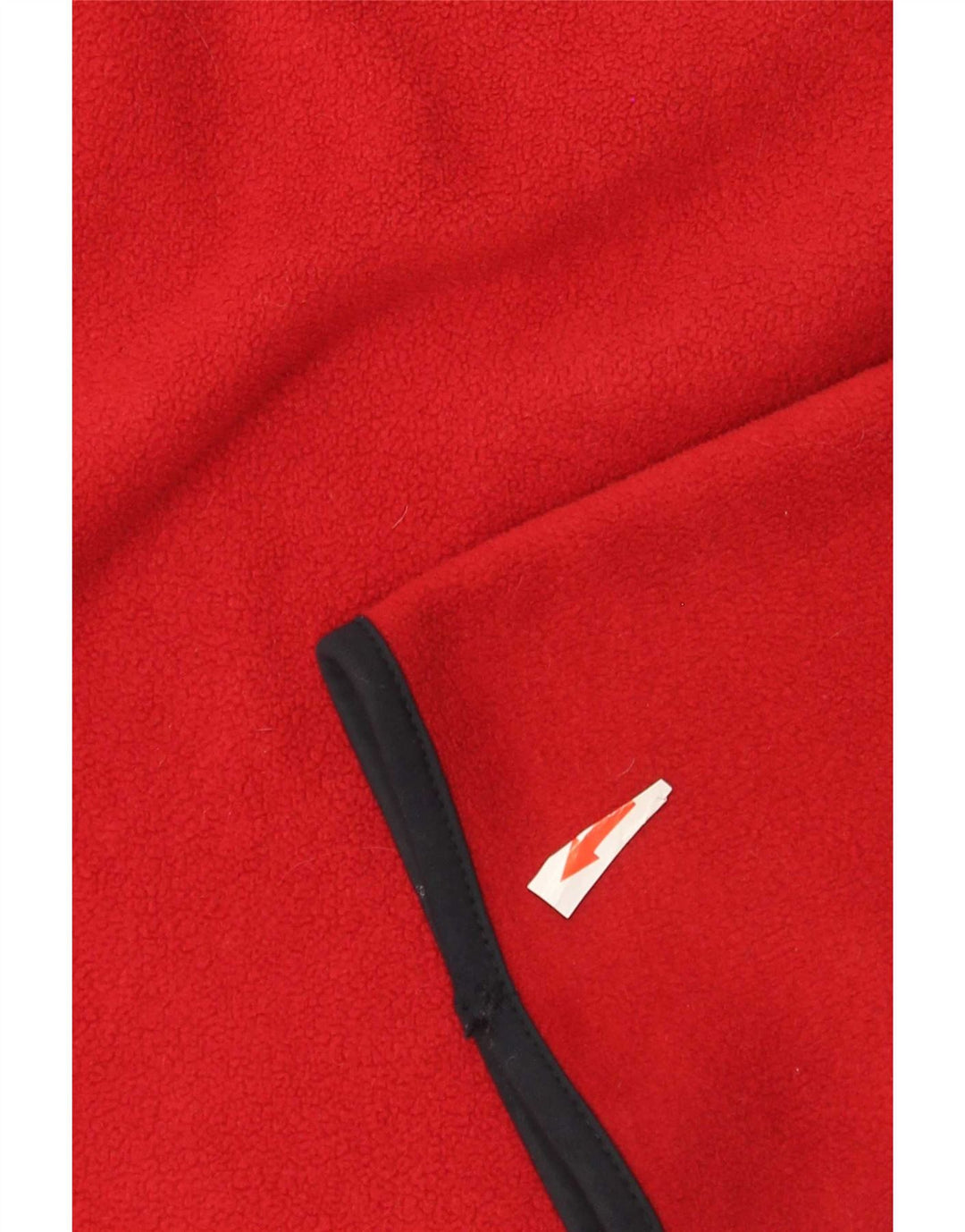 Suéter de lã masculino Nautica com zíper e gola grande em poliéster vermelho colorblock