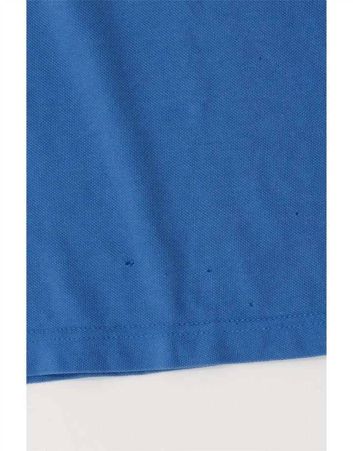Camisa polo masculina Adidas grande algodão azul