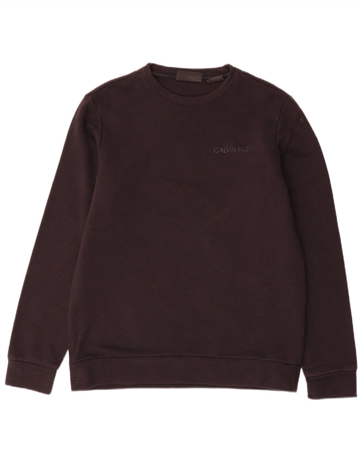 Jumper de moletom feminino CALVIN KLEIN Reino Unido 14 marrom médio