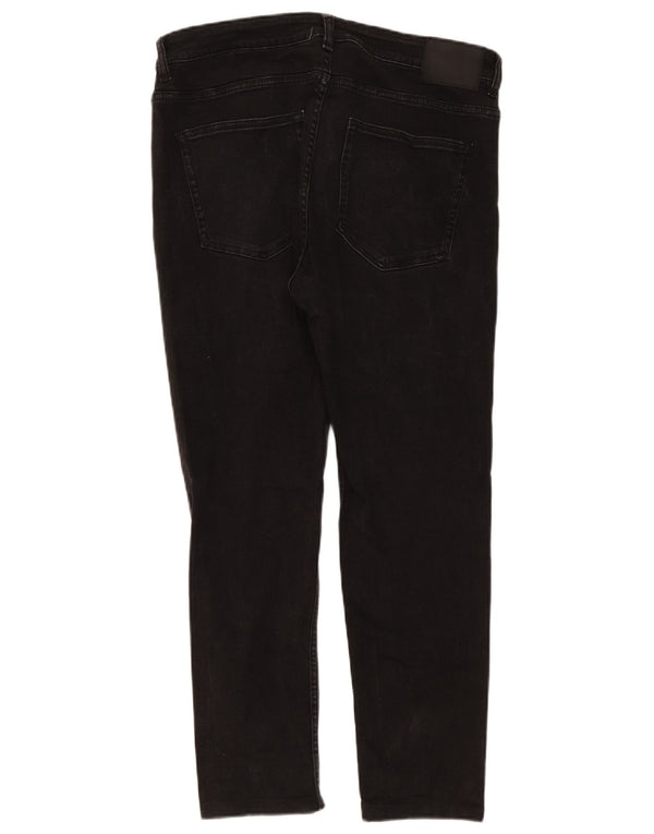 Zara Mens Slim Jeans EU 46 XL W36 L28 Preto