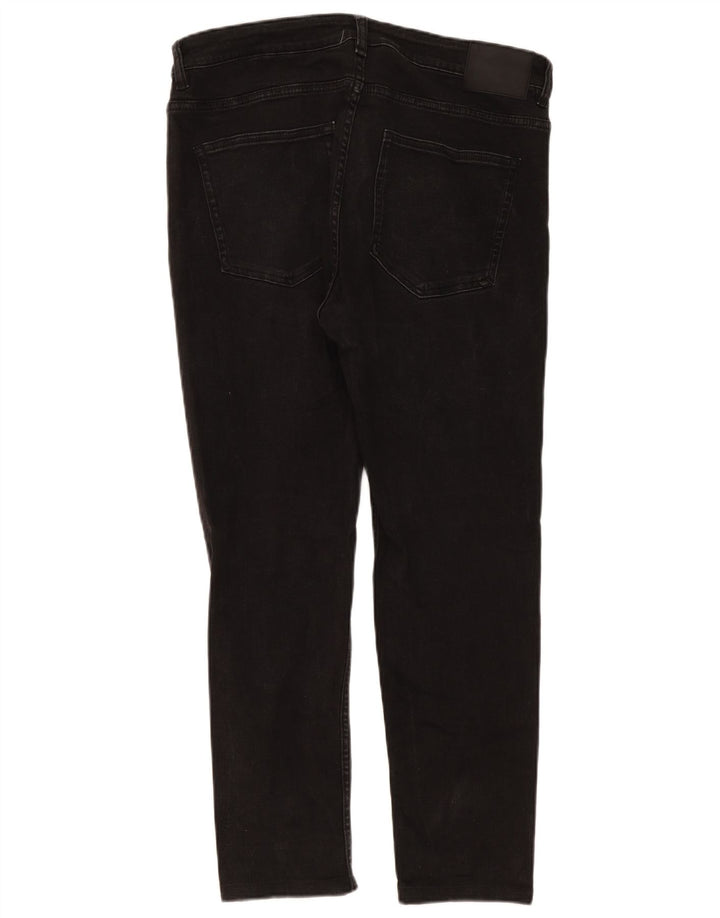 Zara Mens Slim Jeans EU 46 XL W36 L28 Preto