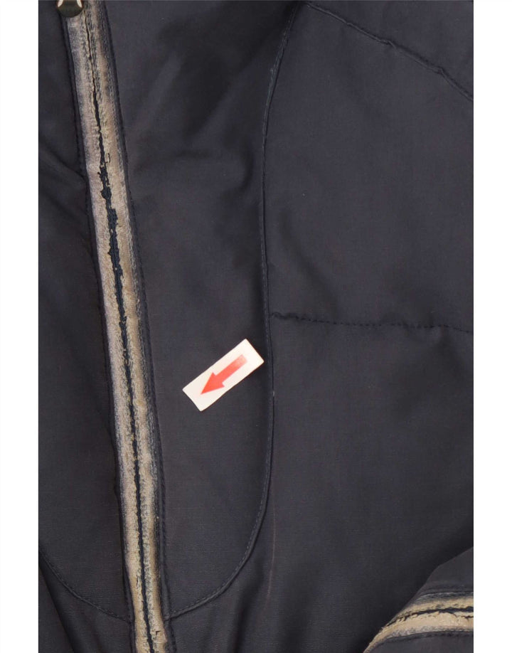 Jaqueta acolchoada masculina Helly Hansen UK 36 pequena azul marinho colorblock nylon