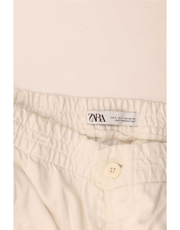 Calça Chino Reta Masculina Zara Pequena W30 L29 Branco