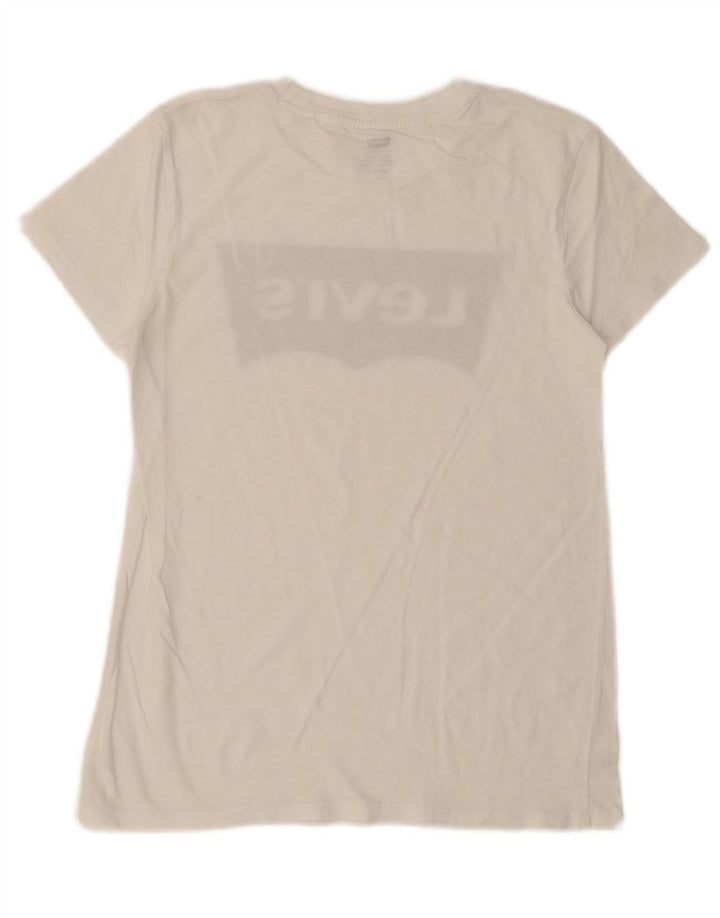 Camiseta gráfica masculina LEVI'S Top XS algodão branco
