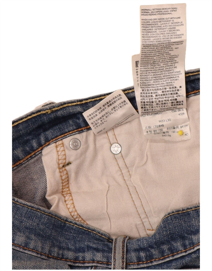 Calça Jeans Levis 511 Slim Masculina W33 L30 Azul Algodão
