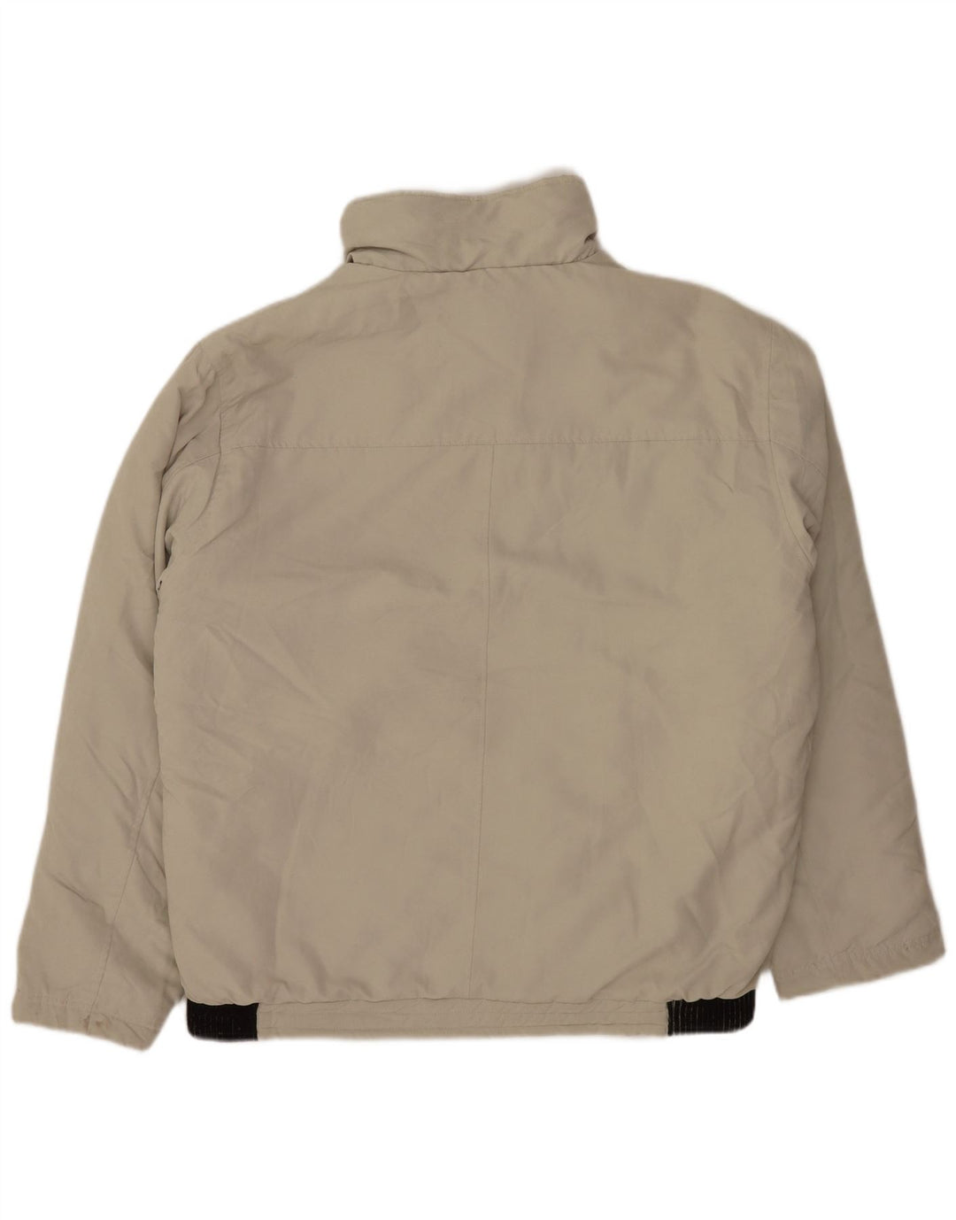 Jaqueta bomber masculina vintage UK 42 XL bege Colourblock poliéster