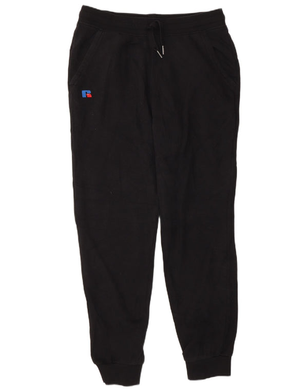 Russell Athletic Mens Calças de treino Joggers médio algodão preto
