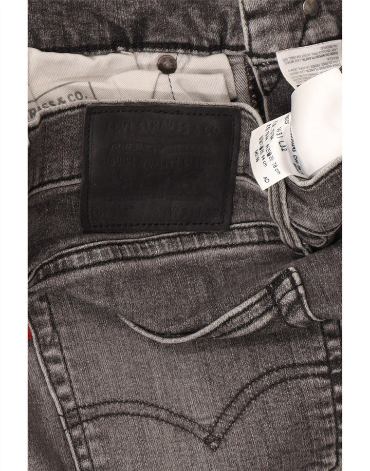 LEVI'S Masculino 512 Slim Tapered Jeans W31 L32 Algodão Cinza