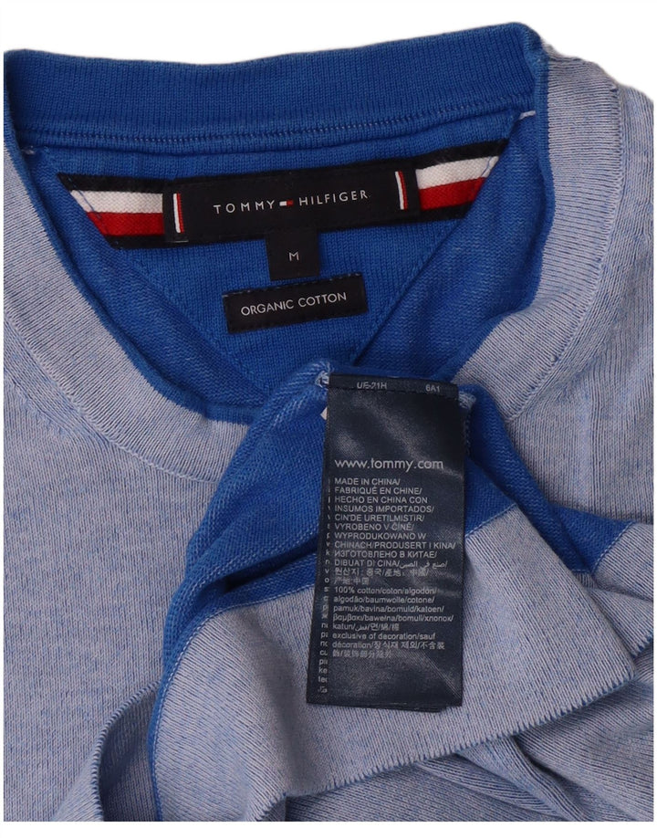 Suéter masculino TOMMY HILFIGER com gola redonda e algodão azul médio