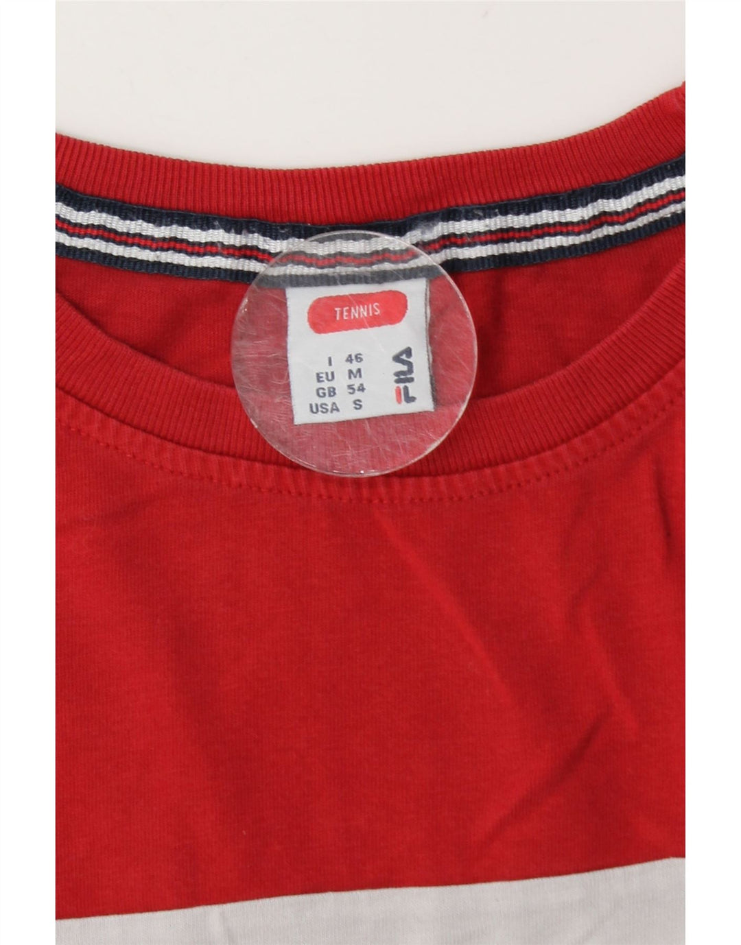 Fila Mens Tennis Graphic Top Manga Longa IT 46 Pequeno Multicolorido