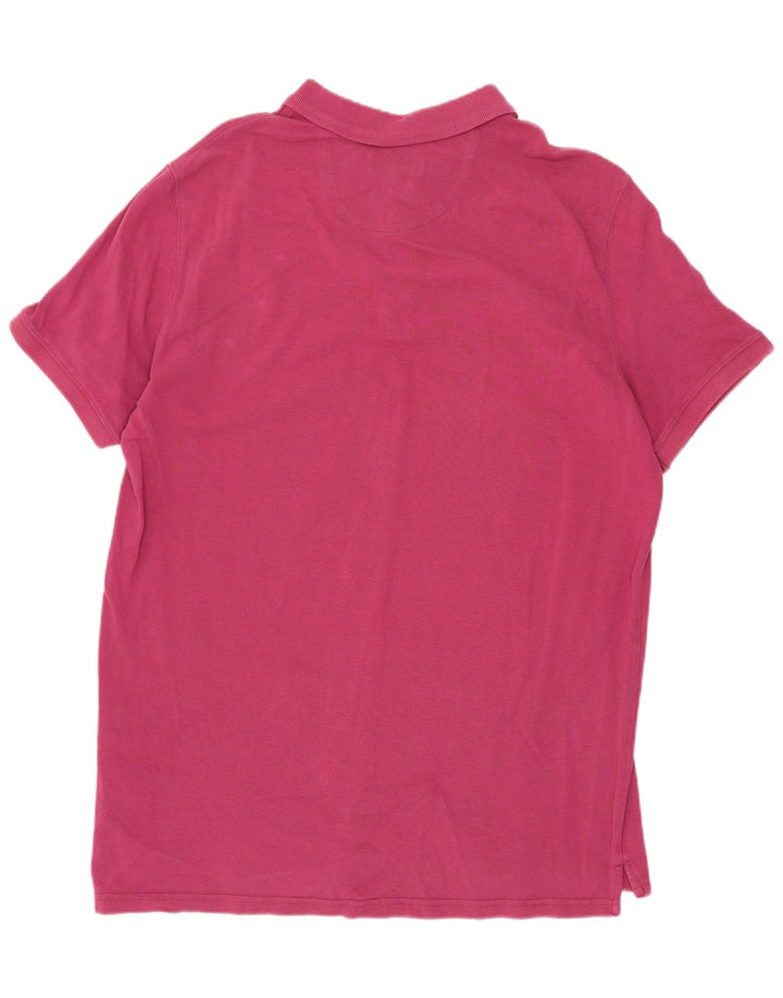 Camisa polo masculina Massimo Dutti XL algodão rosa