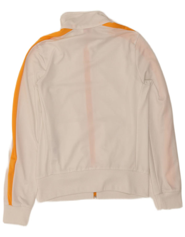 Puma Womens Tracksuit Top Jacket UK 12 Médio Branco Colourblock Poliéster