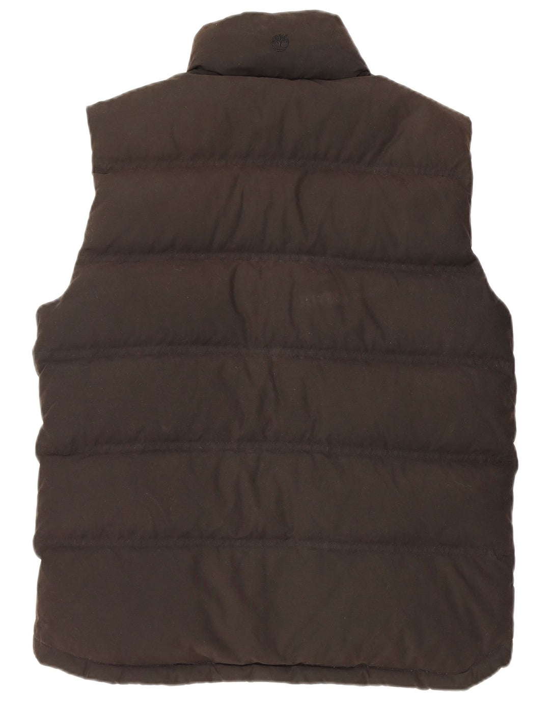 Colete acolchoado masculino Timberland UK 36 pequeno algodão preto