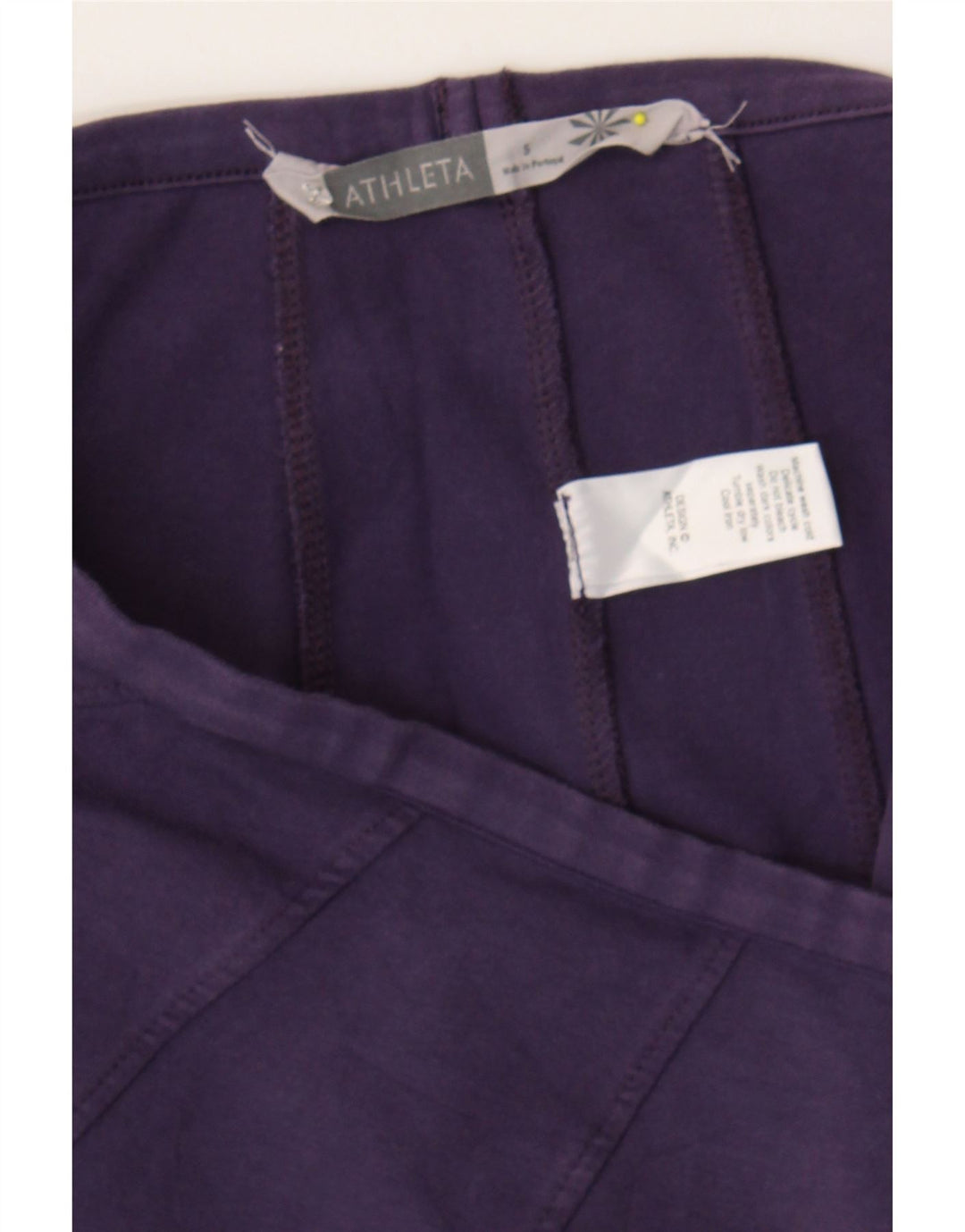 ATHLETA Womens Straight Skirt UK 10 Small W29 Purple Cotton Vintage Athleta and Second-Hand Athleta from Messina Hembry 