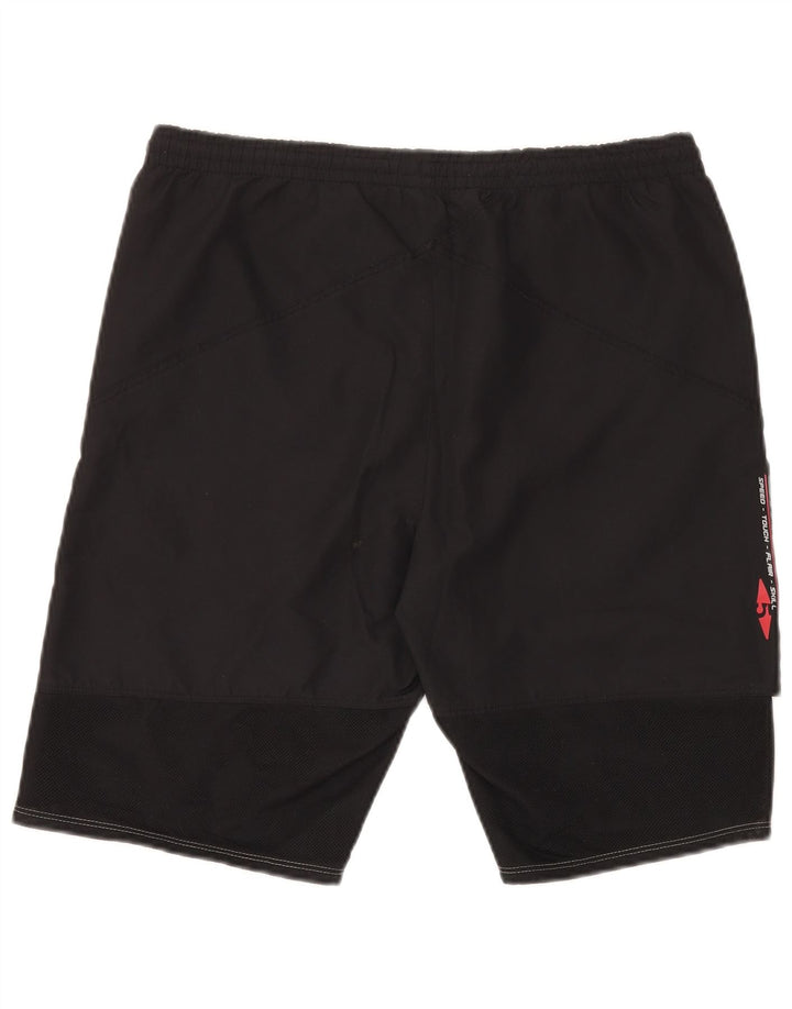 Shorts esportivos gráficos masculinos UMBRO médio bloco colorido preto