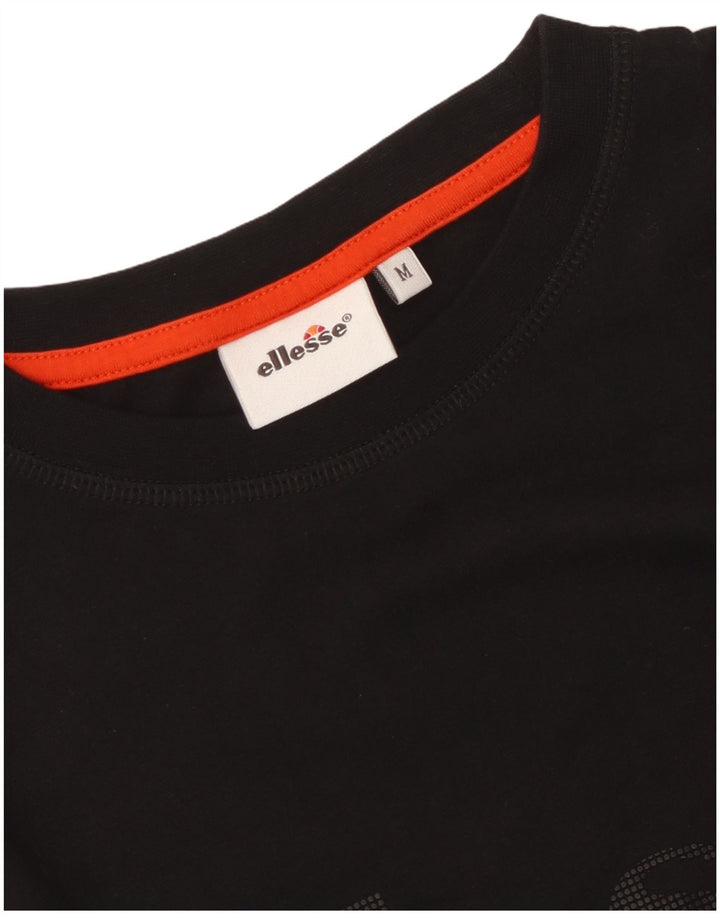 Camiseta feminina Ellesse com estampa gráfica UK 14 médio preto
