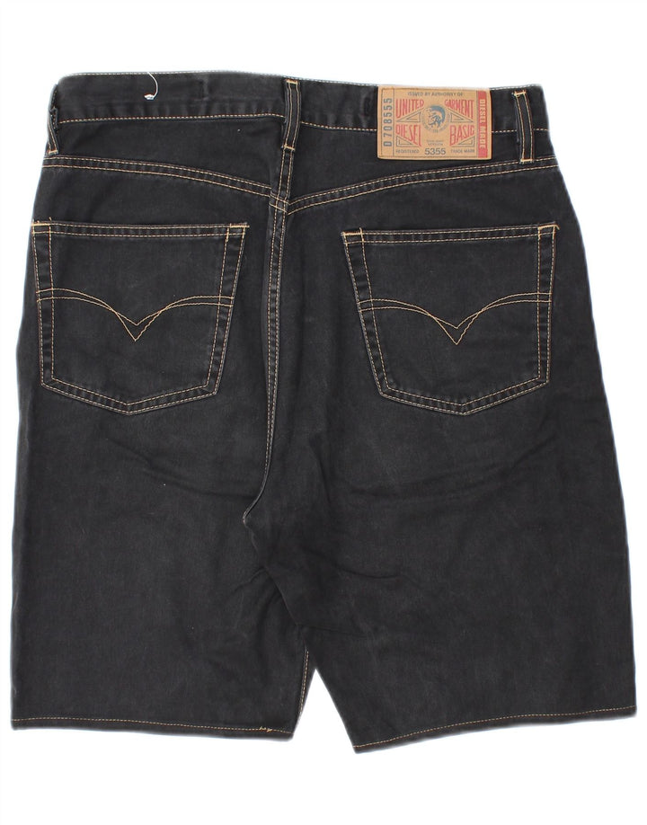 Shorts jeans masculino DIESEL W32 algodão preto médio