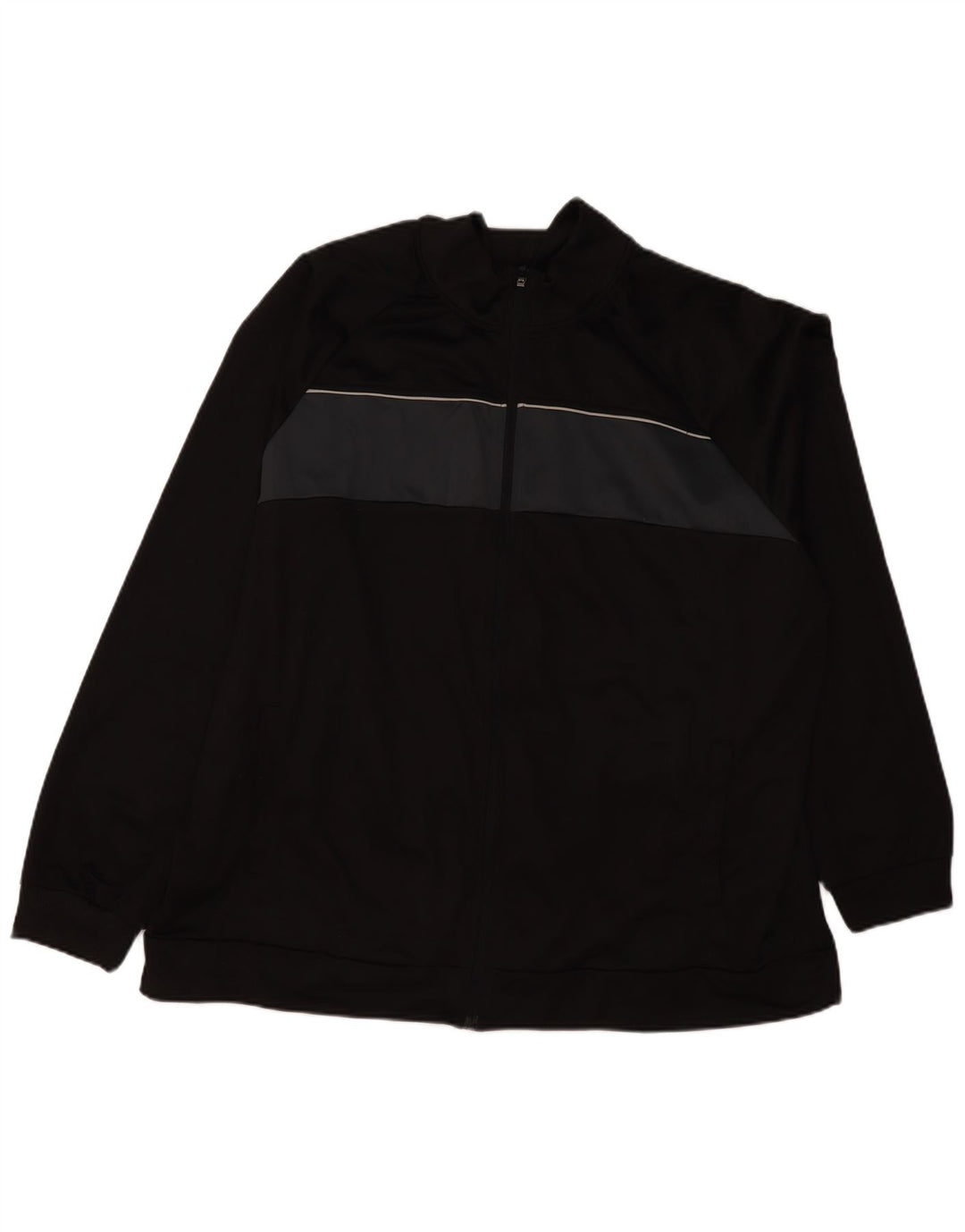 Poliéster preto de Colourblock do revestimento superior 3XL do fato de treino dos homens do vintage