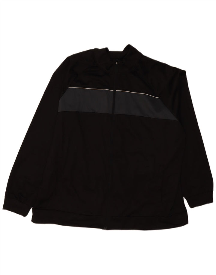 Poliéster preto de Colourblock do revestimento superior 3XL do fato de treino dos homens do vintage