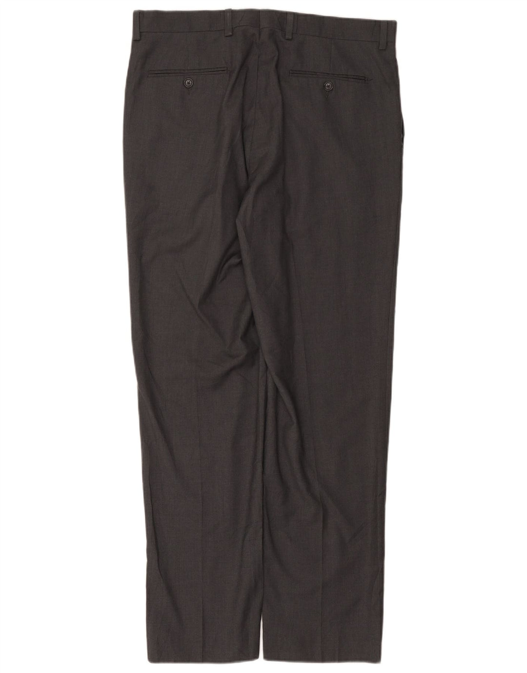 Calça masculina de terno reto RALPH LAUREN W34 L32 poliéster cinza