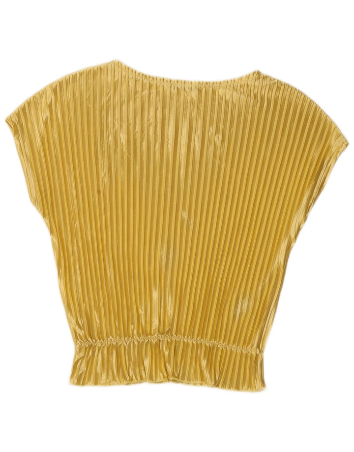 Blusa feminina Zara UK 12 médio amarelo