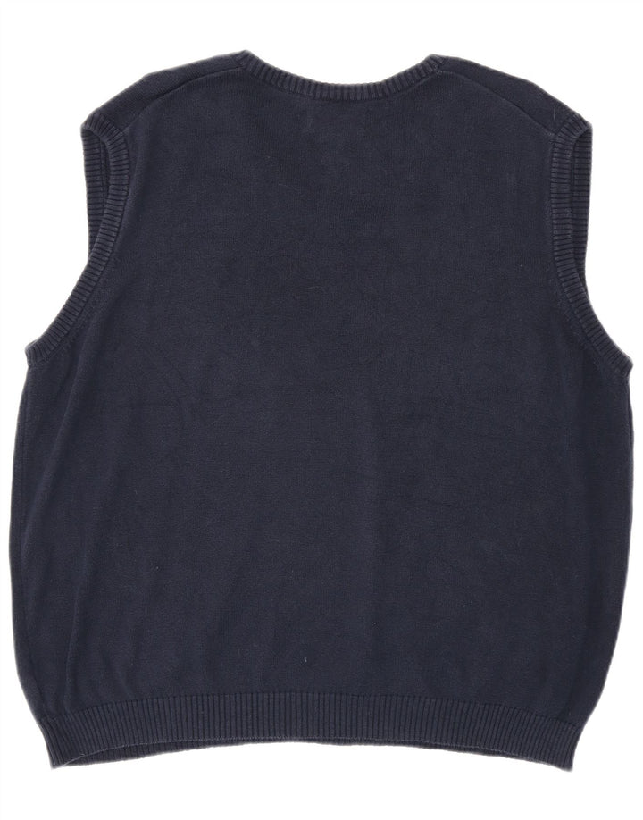 Regata masculina CHAPS colete XL algodão azul marinho