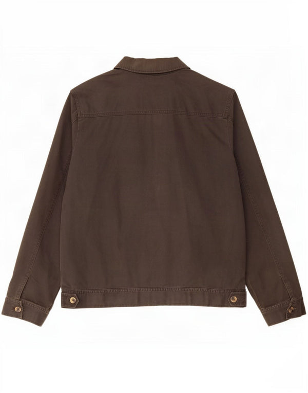 Jaqueta bomber masculina Marks & Spencer Blue Harbor Reino Unido 40 grande algodão marrom