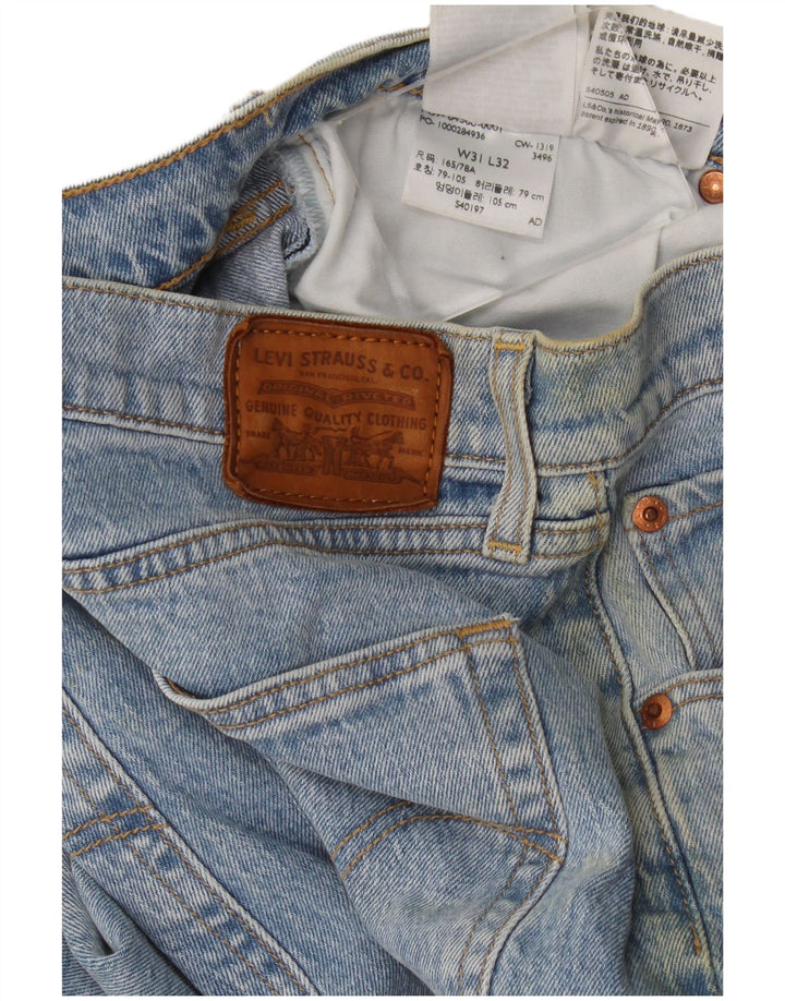 Jeans feminino Levi's Ribcage Flared W31 L32 Azul Algodão