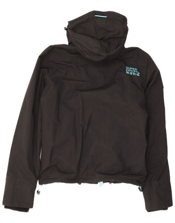 Superdry Mens Windcheater Hooded Windbreaker Jacket UK 38 Medium Black