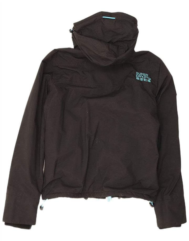 Jaqueta corta-vento masculina Superdry com capuz e blusão UK 38 médio preto