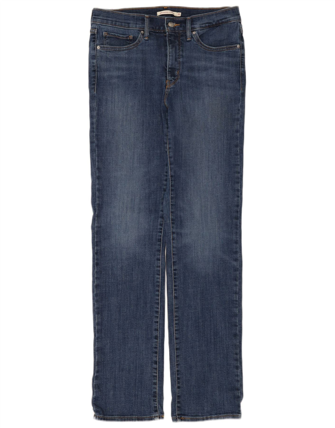 Calça jeans feminina Levi's 314 Shaping Straight W30 L32 azul algodão