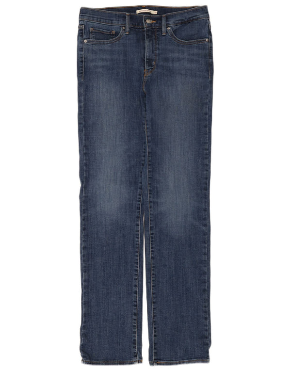 Calça jeans feminina Levi's 314 Shaping Straight W30 L32 azul algodão