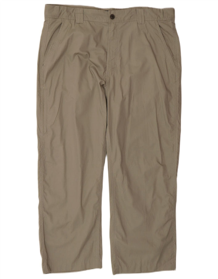 Calça Chino reta masculina Chaps W36 L32 algodão cinza