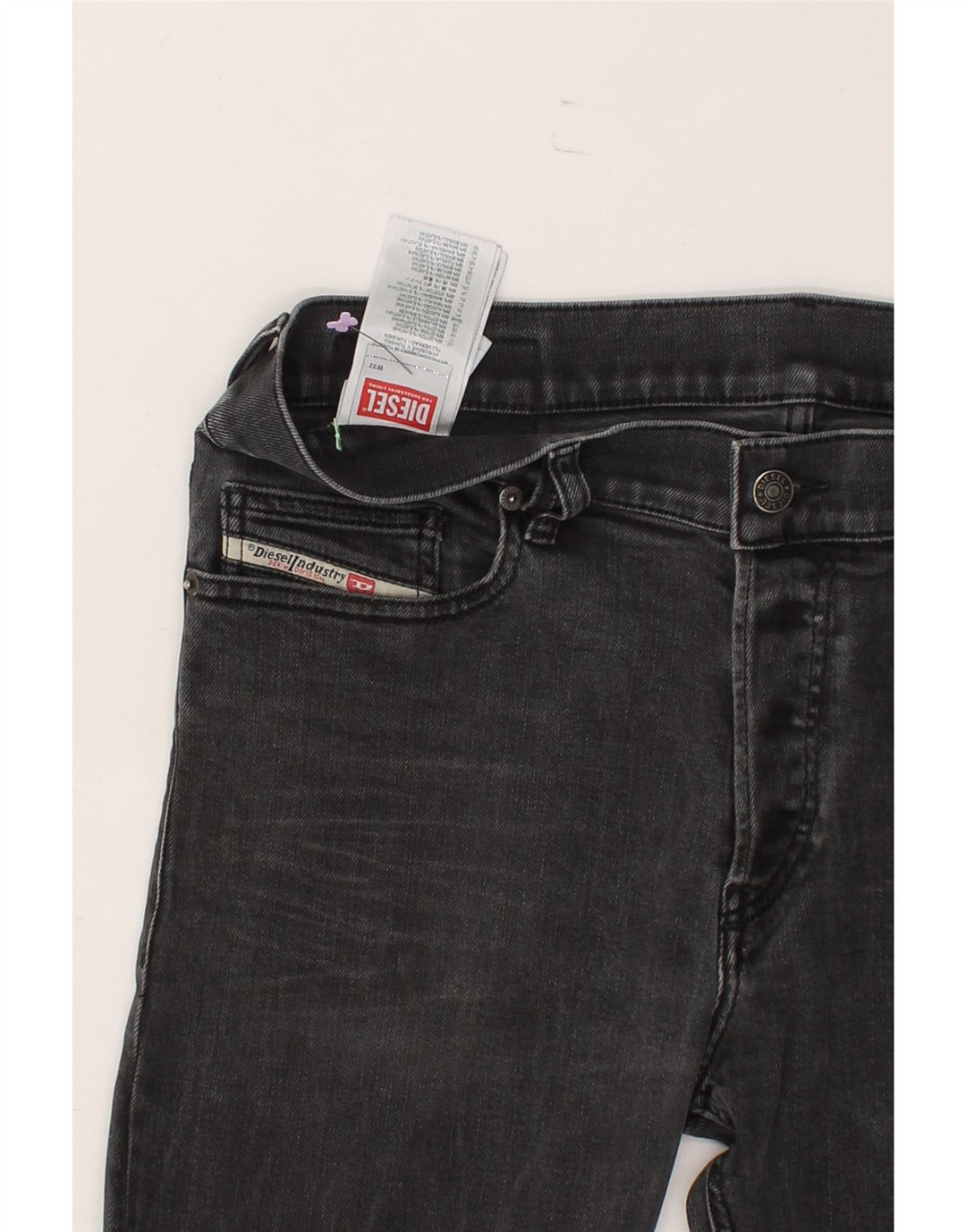 DIESEL Masculino Slim Jeans W32 L32 Algodão Preto