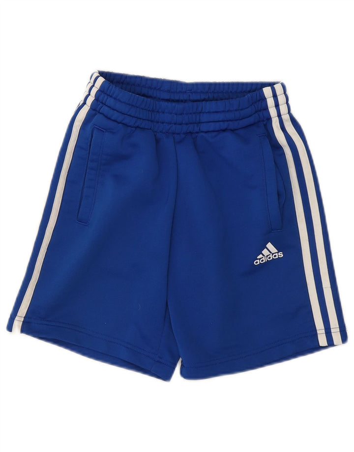 Shorts esportivos masculinos ADIDAS 9-10 anos azul poliéster